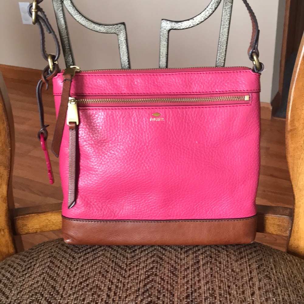 Fossil Leather Crossbody Bag